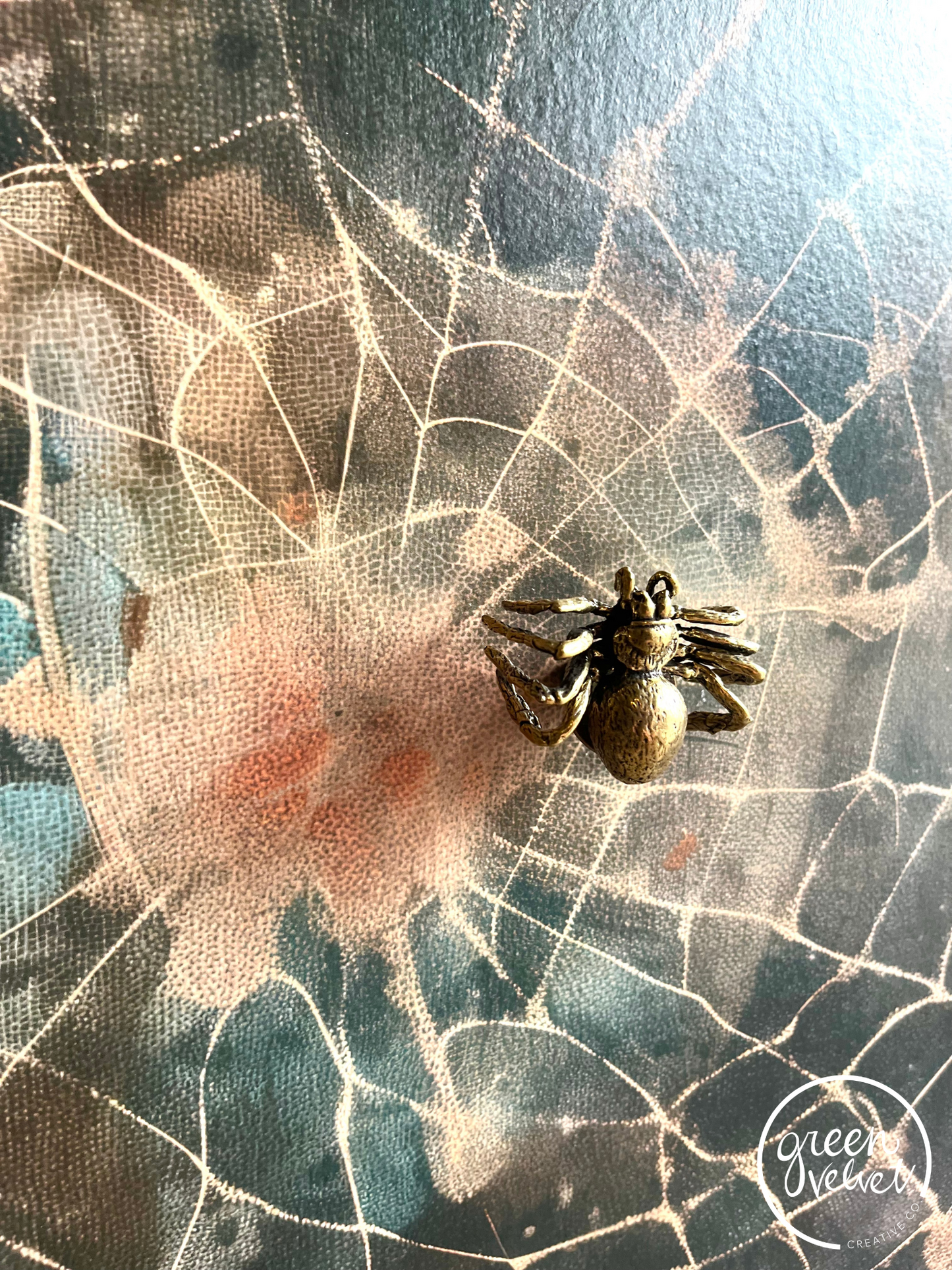 SOLD - Tangled Web and Spider Cabinet