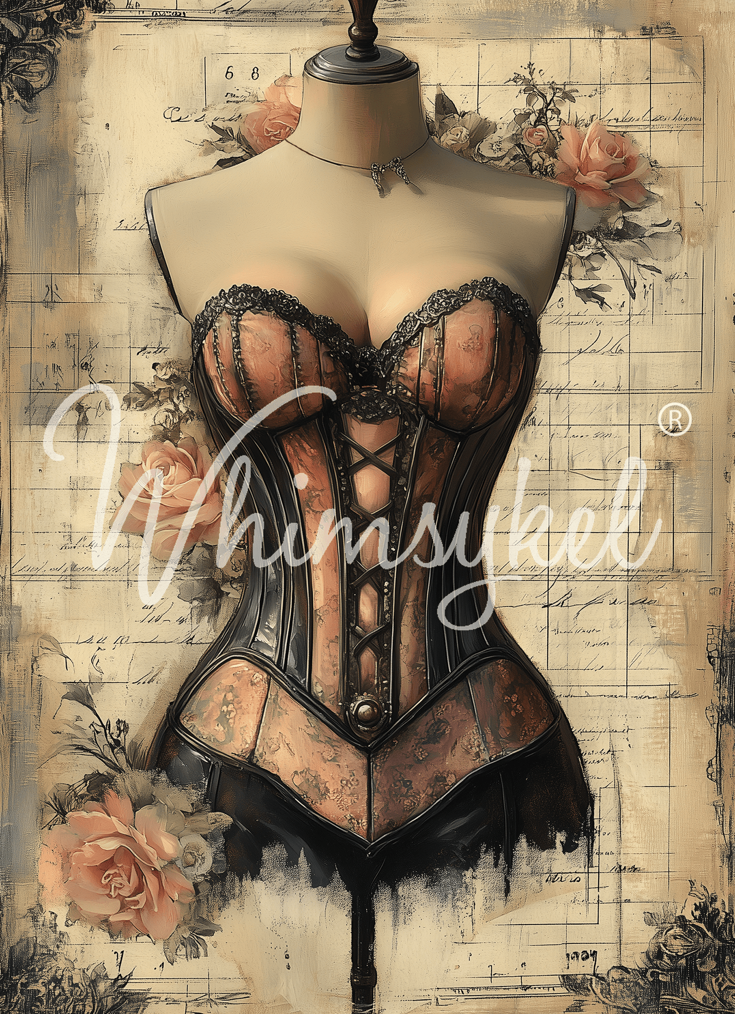 Laced in Time | 18 lb Decoupage Tissue Paper | 21x29 in