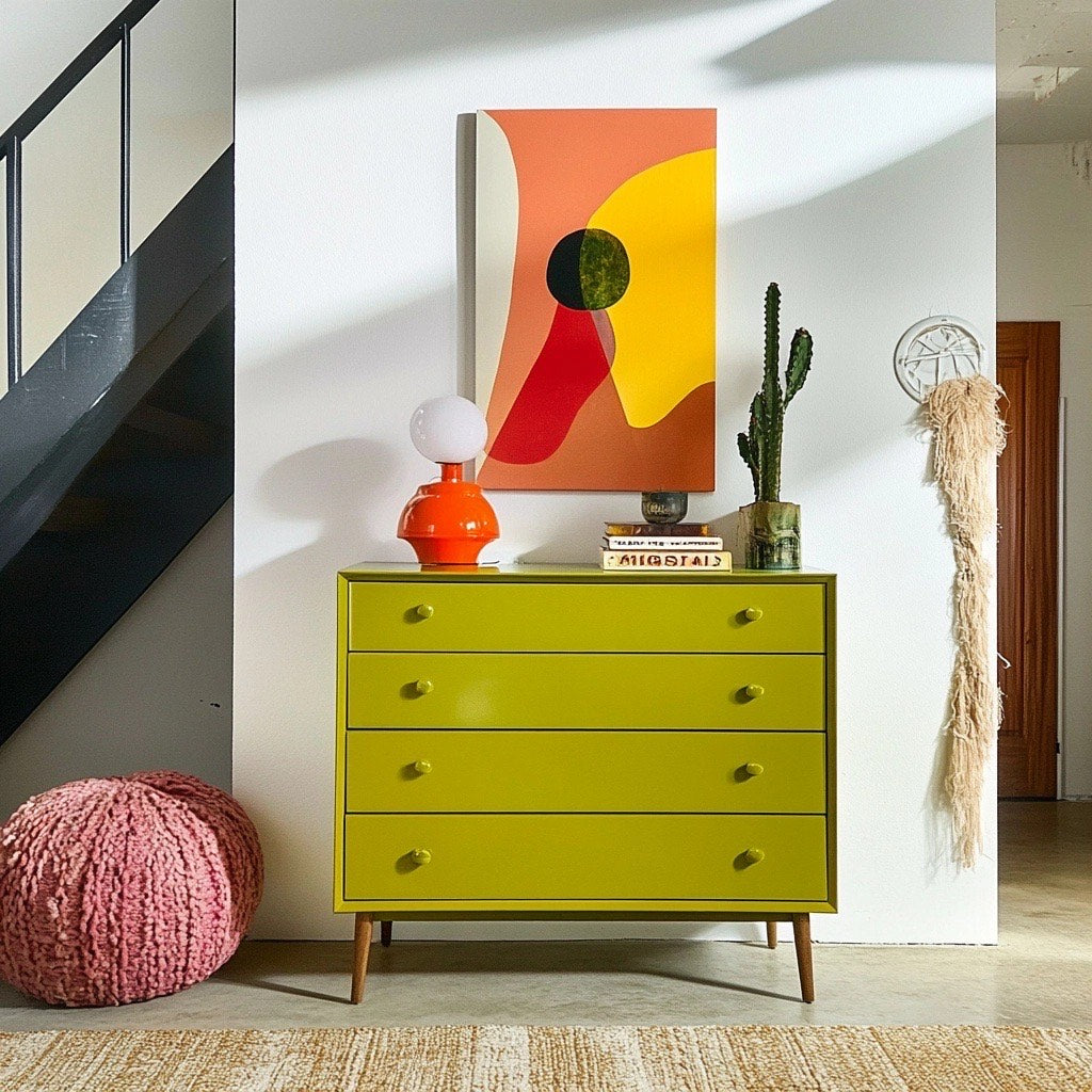 Wise Owl Chalk Synthesis Paint - Chartreuse | Eco-Friendly, Matte Finish, Furniture & DIY Paint