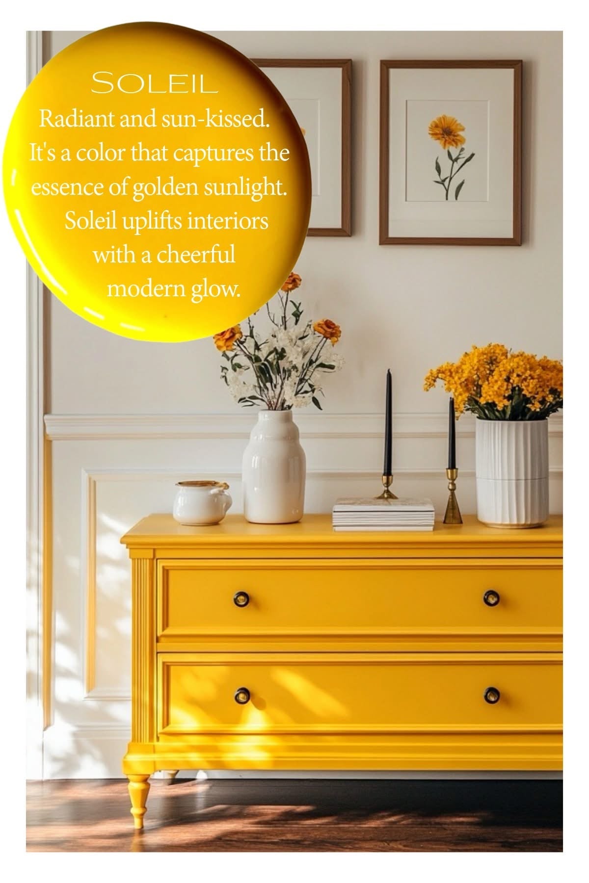 Wise Owl Chalk Synthesis Paint - Soleil | Eco-Friendly, Matte Finish, Furniture & DIY Paint