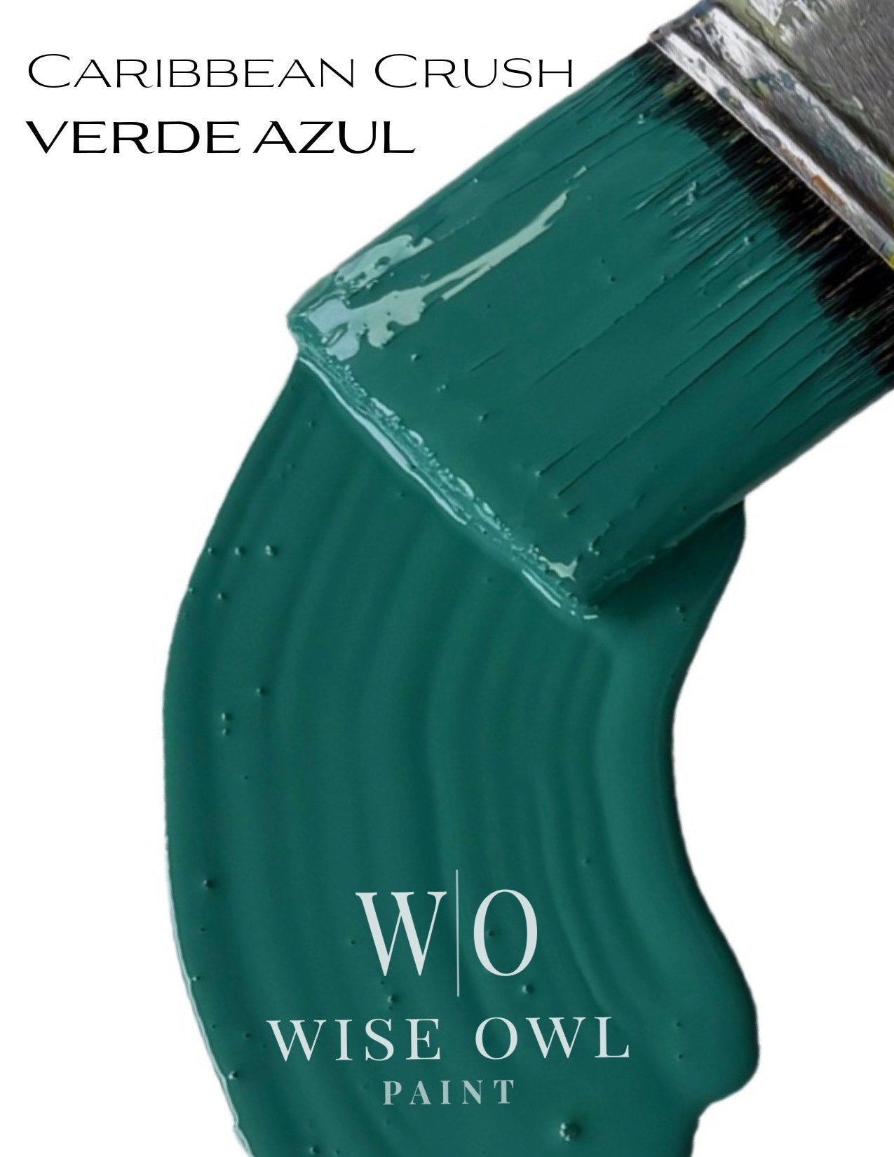 Wise Owl Chalk Synthesis Paint - Verde Azul | Eco-Friendly, Matte Finish, Furniture & DIY Paint