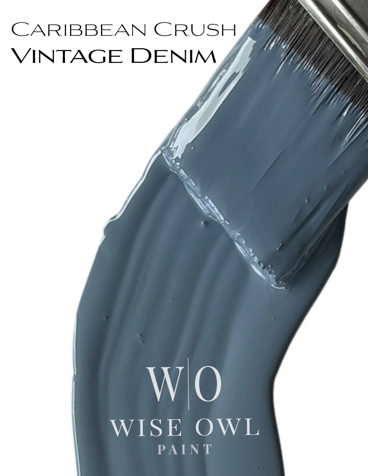 Wise Owl Chalk Synthesis Paint - Vintage Denim | Eco-Friendly, Matte Finish, Furniture & DIY Paint