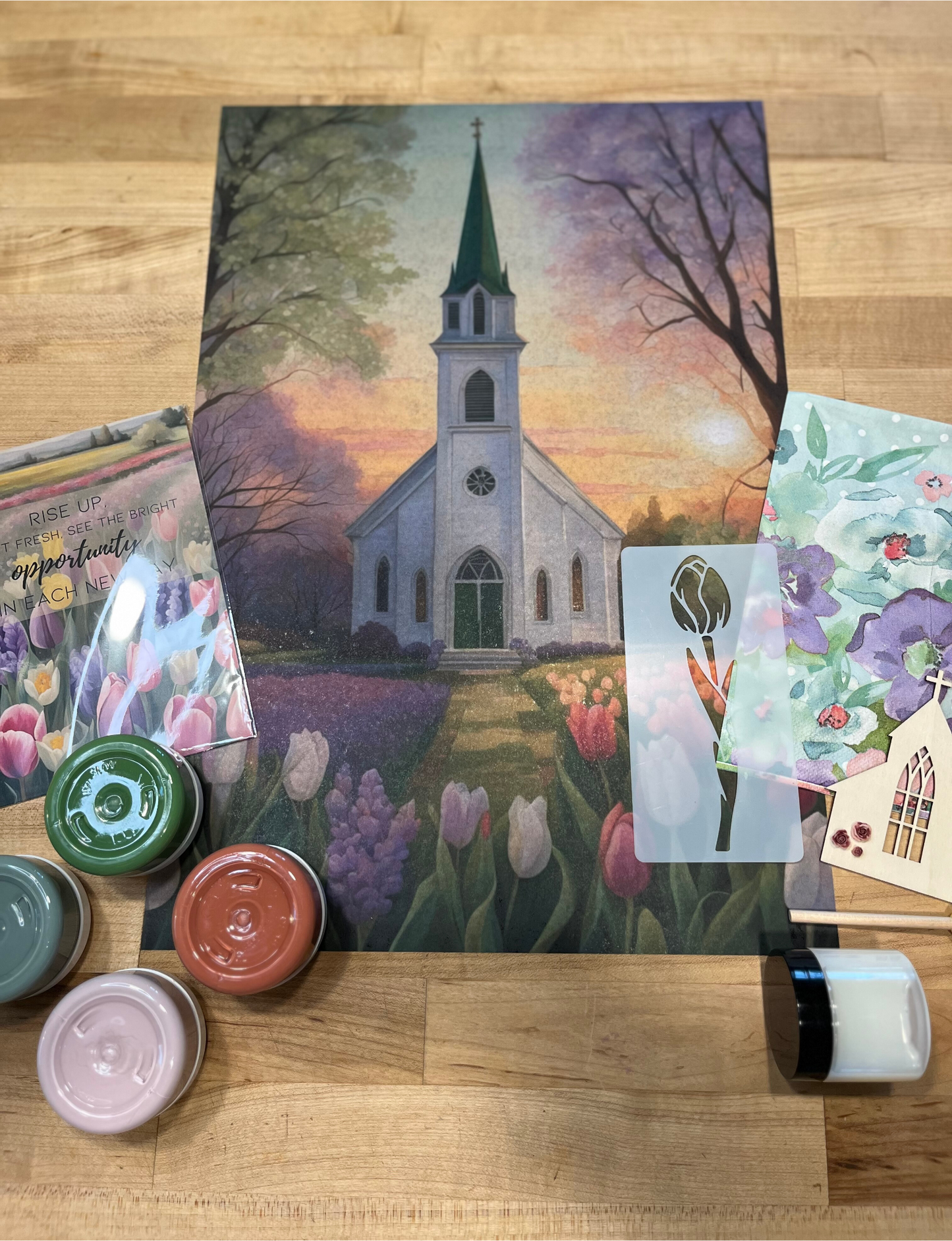 Exclusive Green Velvet Creative Box Decoupage Paper