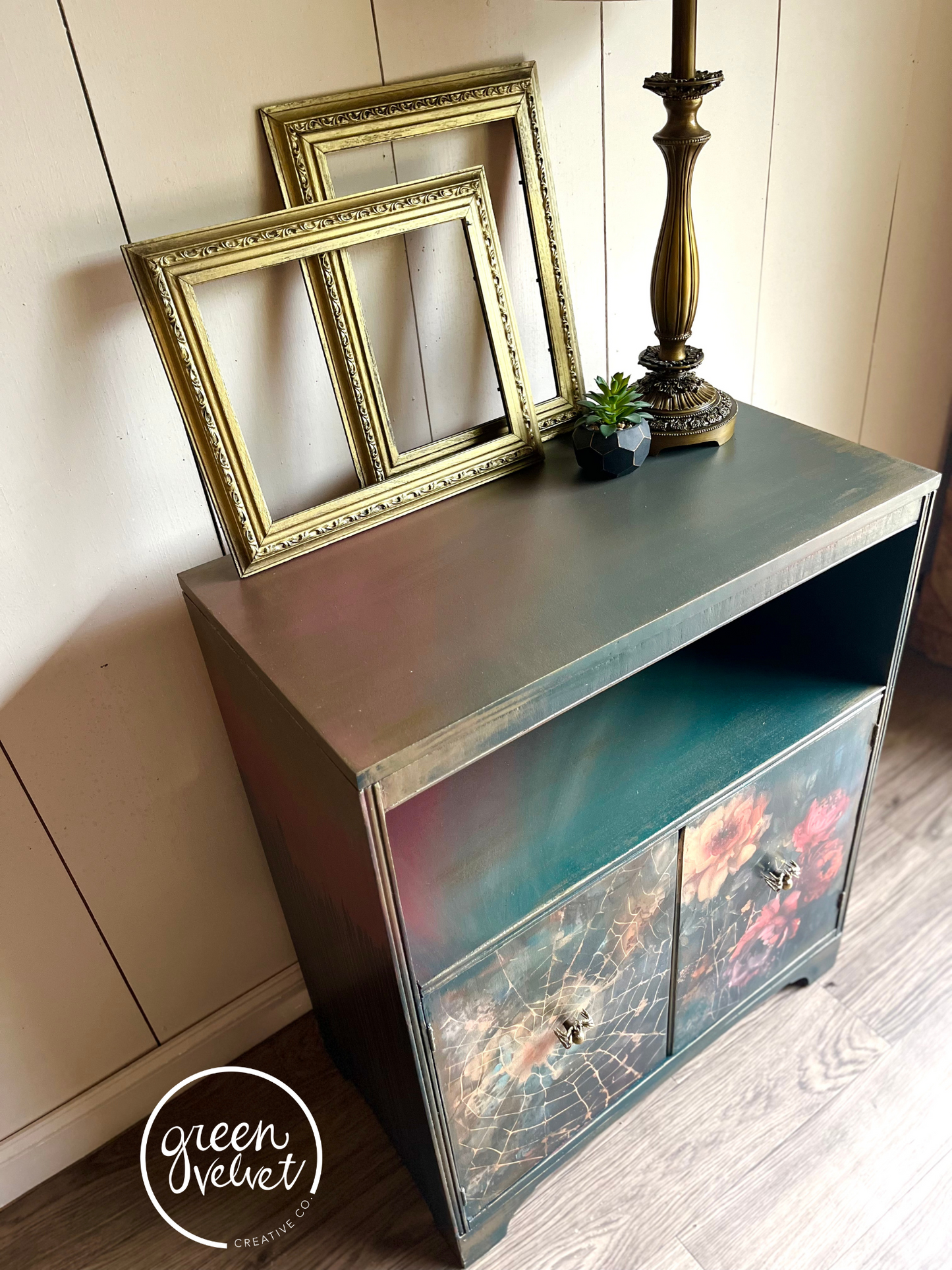 SOLD - Tangled Web and Spider Cabinet