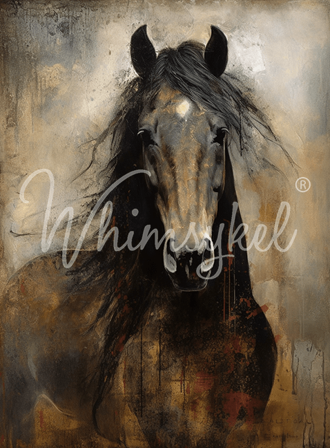 Heart Horse | 18 lb Decoupage Tissue Paper | 21x29