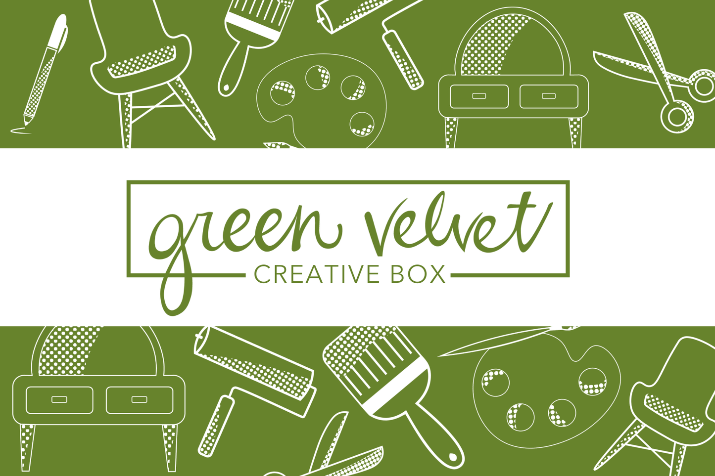 Green Velvet Creative Box - One Time Santa Box