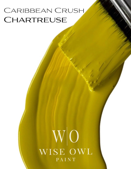 Wise Owl Chalk Synthesis Paint - Chartreuse | Eco-Friendly, Matte Finish, Furniture & DIY Paint