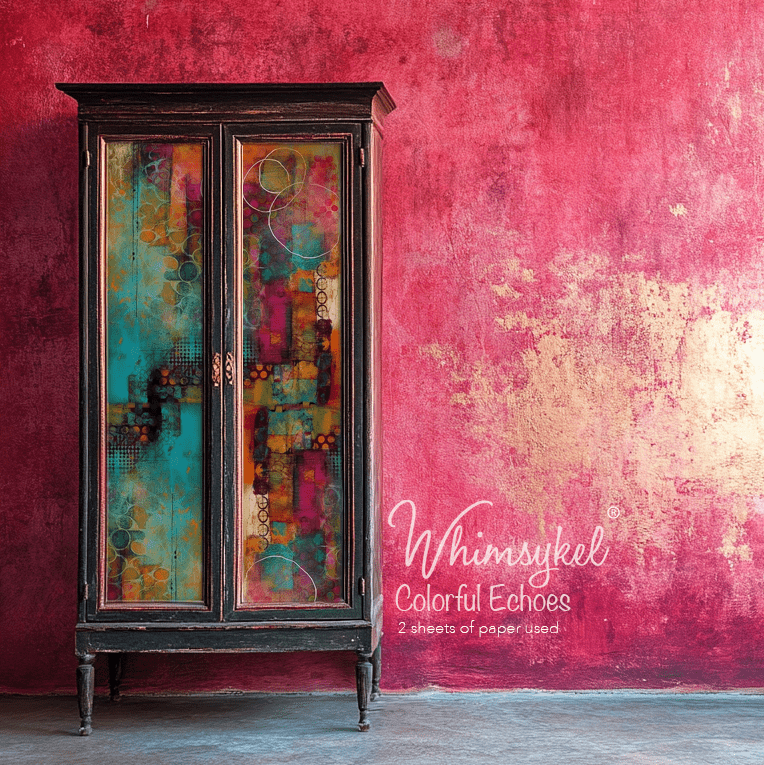 Colorful Echoes  | 18 lb Decoupage Tissue Paper | 21x29 in