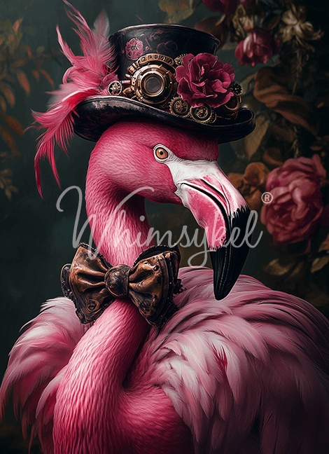 Pink Flamingear | 18 lb Decoupage Tissue Paper | 21x29