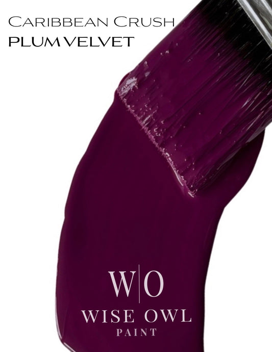 Wise Owl Chalk Synthesis Paint - Plum Velvet | Eco-Friendly, Matte Finish, Furniture & DIY Paint