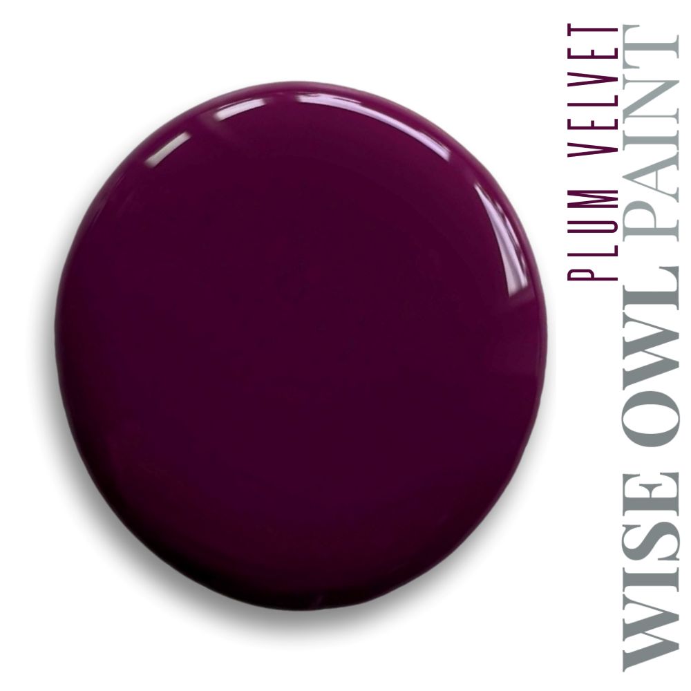 Wise Owl Chalk Synthesis Paint - Plum Velvet | Eco-Friendly, Matte Finish, Furniture & DIY Paint