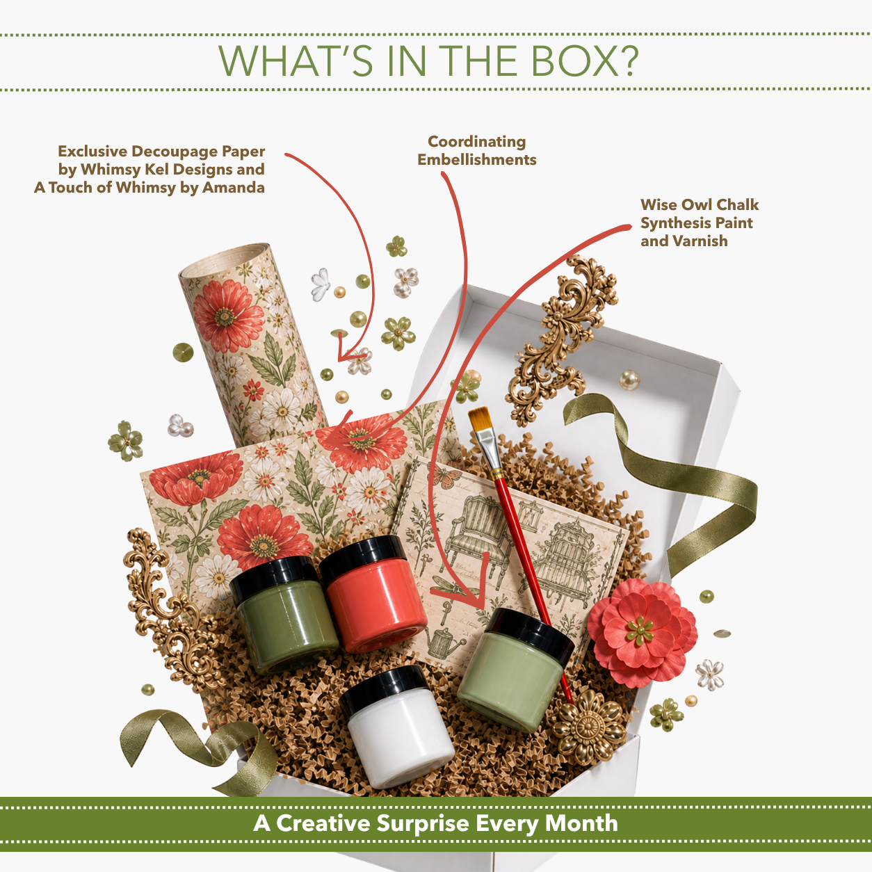 Green Velvet Creative Box