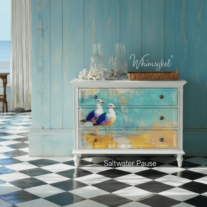 Saltwater Pause | 18 lb Decoupage Tissue Paper | 21x29