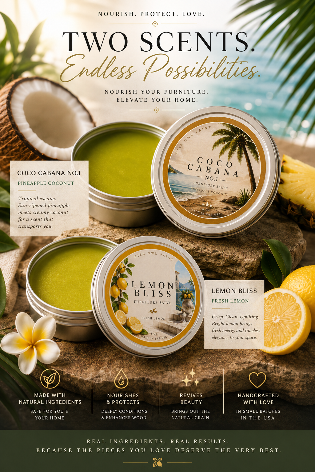 Wise Owl Furniture Salve - Lemon Bliss