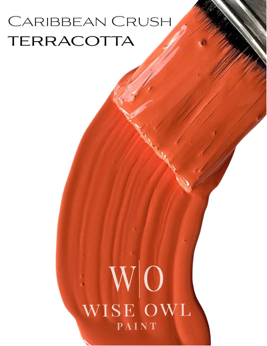 Wise Owl Chalk Synthesis Paint - Terracotta | Eco-Friendly, Matte Finish, Furniture & DIY Paint