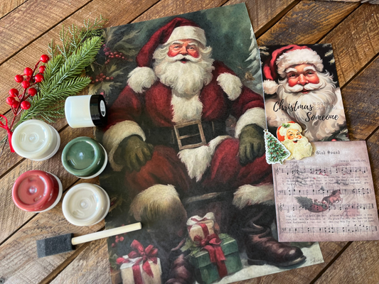 Green Velvet Creative Box - One Time Santa Box