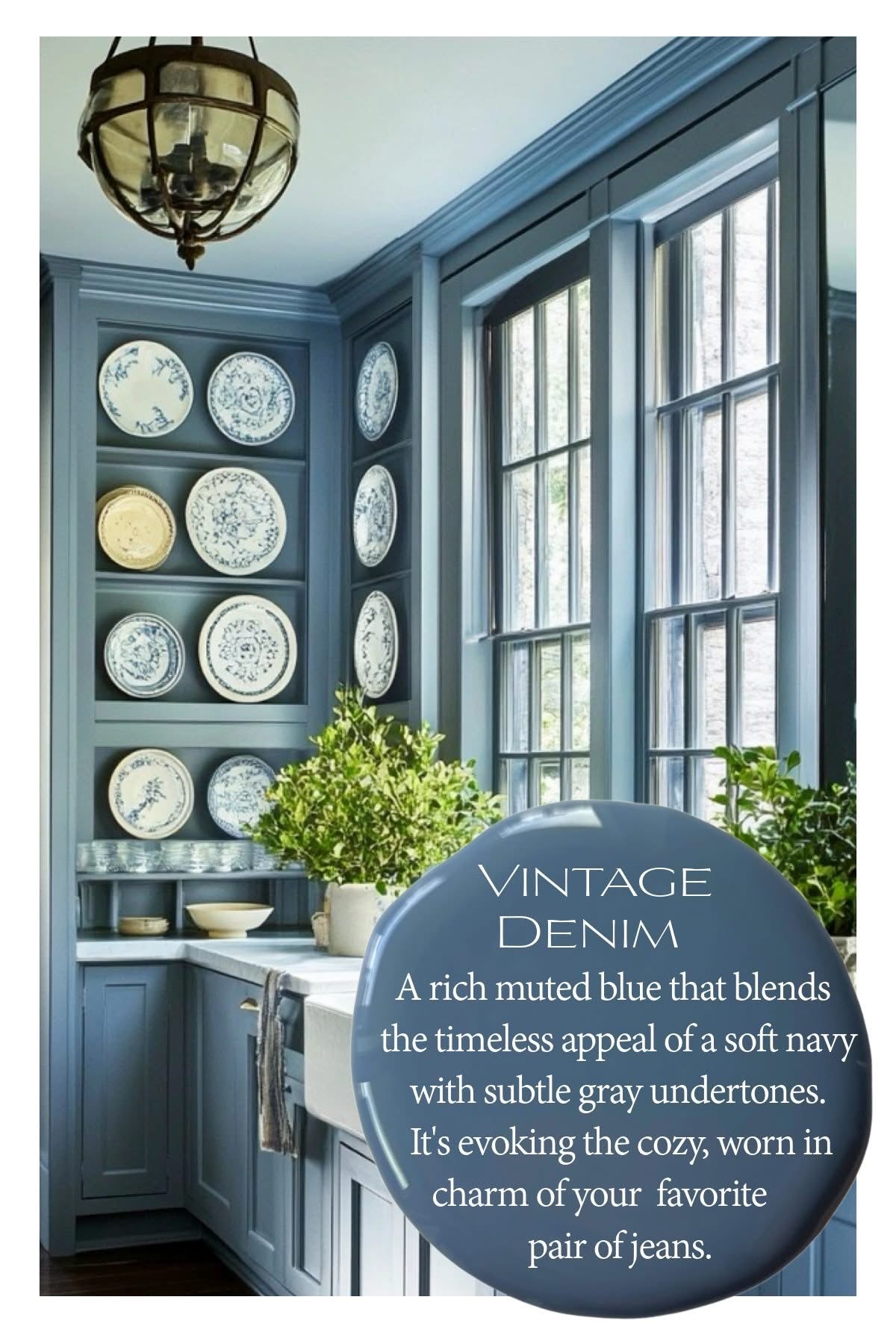 Wise Owl Chalk Synthesis Paint - Vintage Denim | Eco-Friendly, Matte Finish, Furniture & DIY Paint